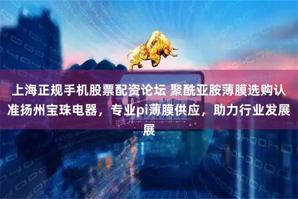上海正规手机股票配资论坛 聚酰亚胺薄膜选购认准扬州宝珠电器，专业pi薄膜供应，助力行业发展